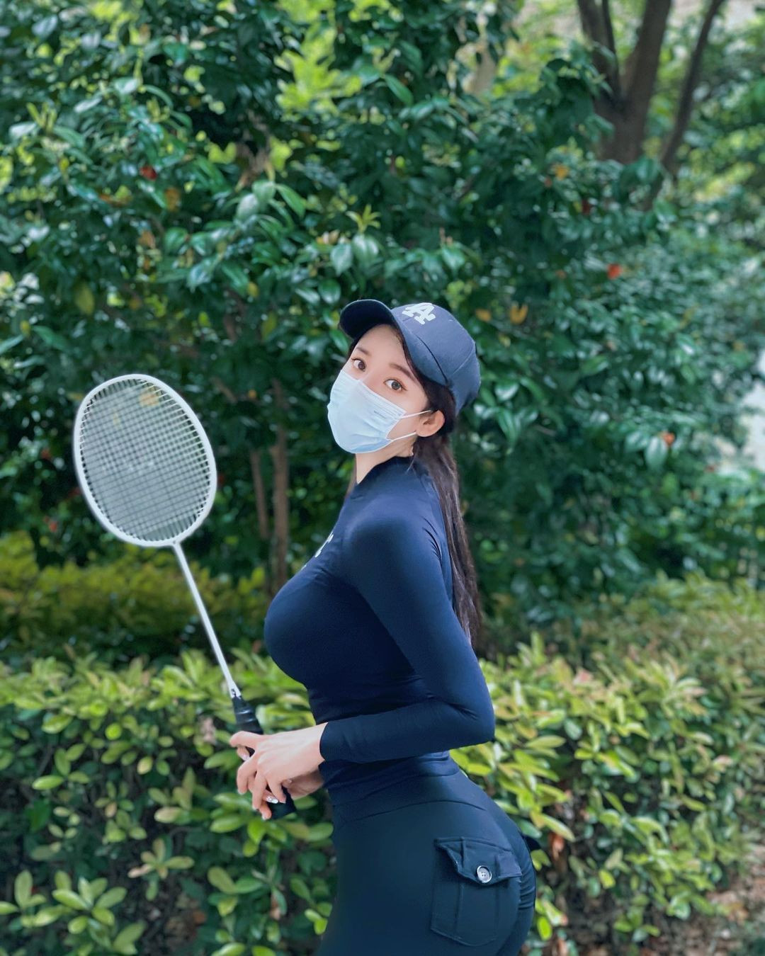 Do vậy để có được thân hình săn chắc như hiện tại người đẹp đã phải luyện tập chăm chỉ.