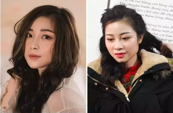 Sự khác biệt rõ ràng giữa ảnh của bà xã Văn Đức tự đăng và được tag.