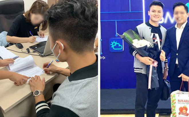 Một số hình ảnh chứng minh Quang Hải mua và bàn giao nhà cũng được đăng tải thu hút sự chú ý của người hâm mộ.