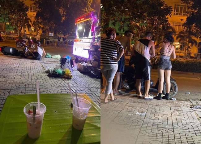 Mặc dù hình ảnh chỉ được chụp từ đằng sau nhưng ai nhìn cũng dễ dàng nhận ra không ai khác đó chính là cặp đôi thị phi Lương Bằng Quang - Ngân 98.