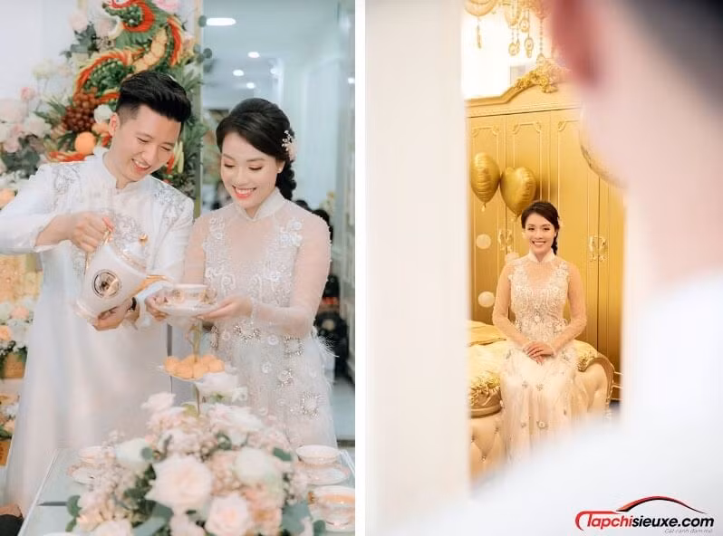 Vào ngày 15/9, cặp đôi "trai tài gái sắc" đã chính thức tổ chức lễ ăn hỏi.