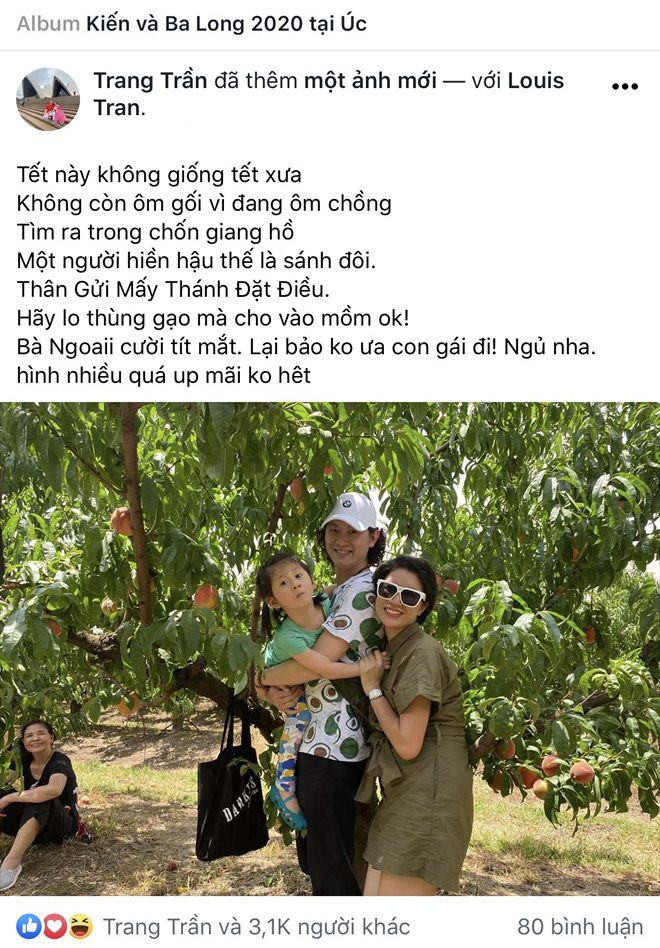 Sao viet dip Tet 2020: Vo chong Xuan Lan di My lam tiec bao hy, Trang Tran sang Uc gap ong xa