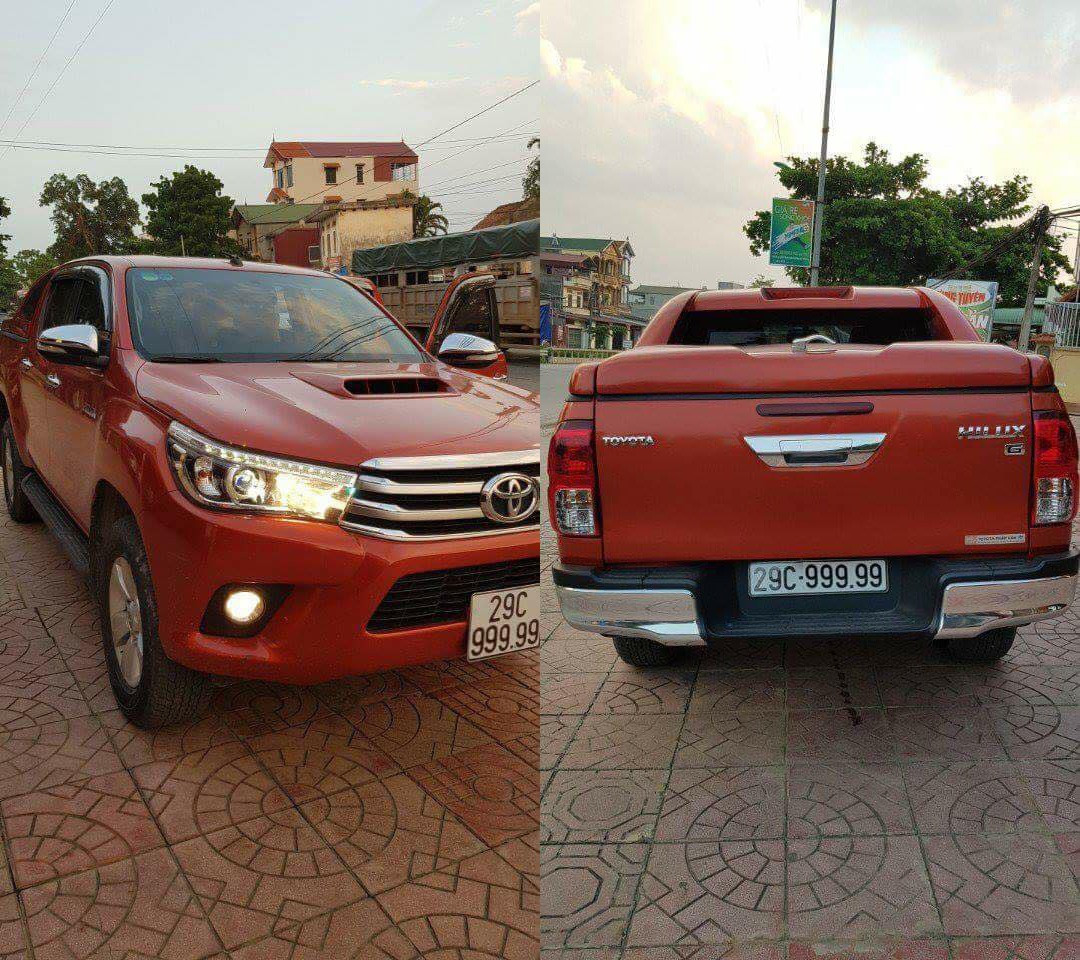 Trước đó, hình ảnh và thông tin chiếc xe bán tải Toyota Hilux mang đeo biển số ngũ quý 9 tại Hà Nội đã được đăng tải lên MXH thu hút được nhiều sự chú ý của CĐM. Ảnh: HLX.