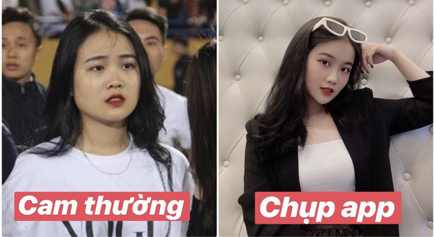 Hot girl Thái Bình Hoàng Anh Ốc cũng chịu chung số phận hình chụp lén khác một trời một vực so với ảnh qua chỉnh sửa.