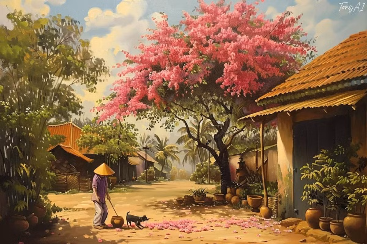 Những khung cảnh có lẽ bây giờ chỉ có thể thấy trong những bức tranh.