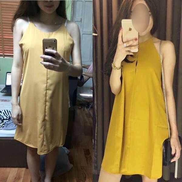 Váy vàng khiến chủ nhân bàng hoàng ngay từ lần nhìn thấy đầu tiên.