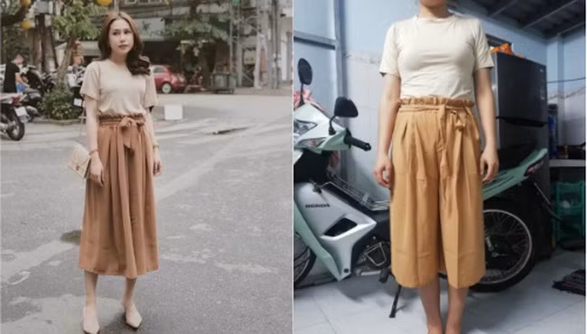 Mặc dù phải công nhận một điều là mẫu mặc luôn đẹp hơn thế nhưng sự khác nhau giữa chất vải, màu sắc và kiểu dáng thì ai cũng thấy rõ ràng. Tết đến mà mua hàng online gặp phải cửa hàng thế này thì "toang".