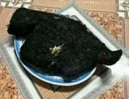 Không còn nhận ra được đây là món gì nữa rồi...