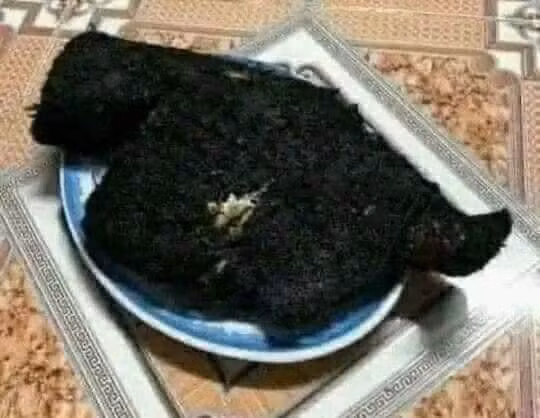 Không còn nhận ra được đây là món gì nữa rồi...