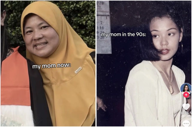 Thời gian, cuộc sống, áp lực, công việc đã khiến cho người mẹ hiện tại hơi xuống sắc, tuy nhiên cô cũng đã từng sở hữu nhan sắc của một "đại mỹ nhân".