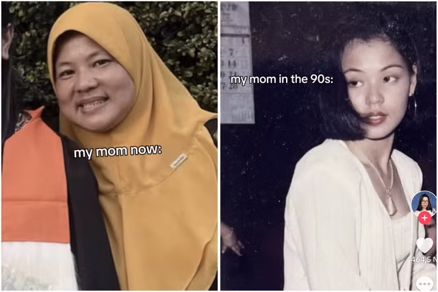 Thời gian, cuộc sống, áp lực, công việc đã khiến cho người mẹ hiện tại hơi xuống sắc, tuy nhiên cô cũng đã từng sở hữu nhan sắc của một "đại mỹ nhân".