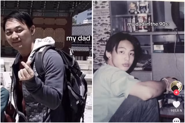 Nhìn nhan sắc hiện tại của người bố, không ai có thể ngờ rằng ông chú này đã từng có một quá khứ huy hoàng với nhan sắc đỉnh cao đến thế.