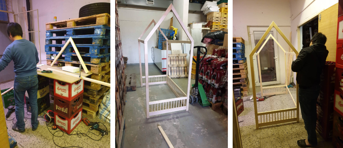 Đến bây giờ khi lấy nhau, cô nàng chỉ cần lựa chọn những mẫu thiết kế phòng ngủ ưng ý trên mạng rồi đưa cho chồng xem, còn lại chồng sẽ tự lên ý tưởng, mua đồ chuẩn bị rồi bắt tay vào làm.