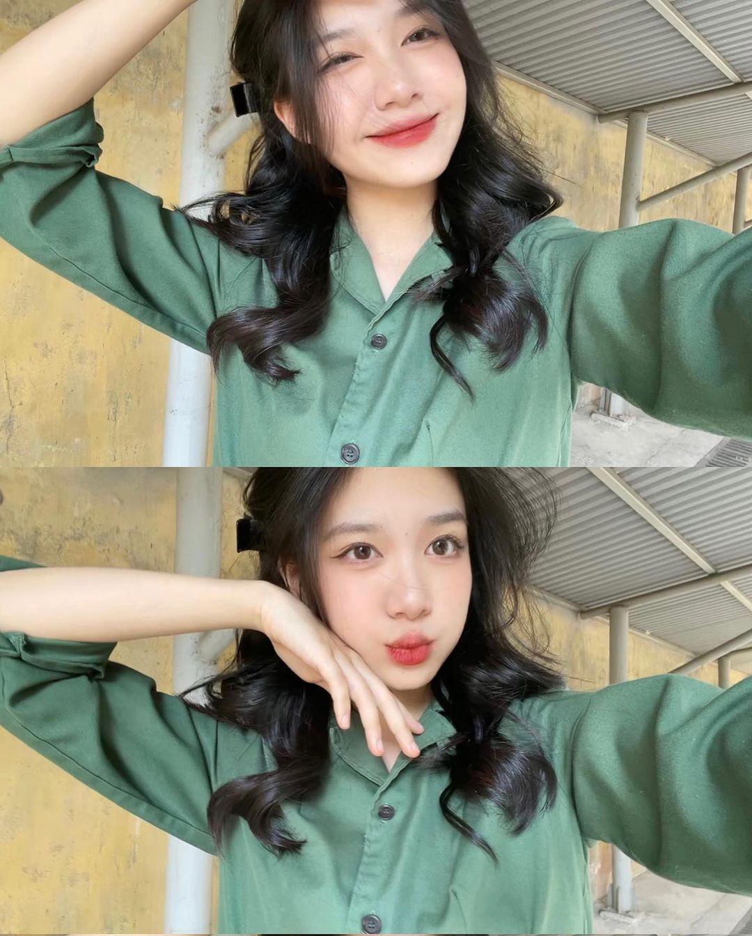 Nụ cười ngọt ngào của cô nàng đốn tim người đối diện.