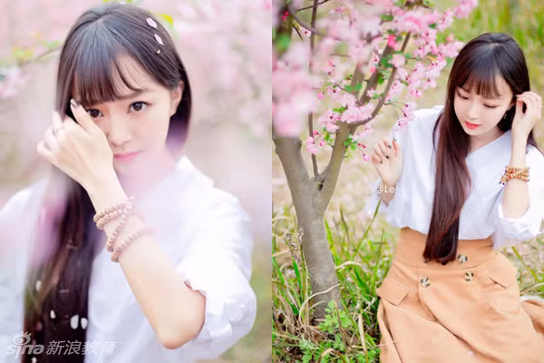 Xinh đẹp dịu dàng, ngọt ngào, tinh khiết... là những mỹ từ mà cư dân mạng xứ Trung dành cho cô nữ sinh gốc Mông Cổ.