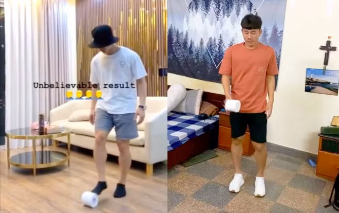 Công Phượng và Minh Vương cũng nhanh chóng tham gia thử thách này. Trong khi Công Phượng sớm thất bại khi mới tâng được 7 lần thì đồng đội cũ của anh ở HAGL là Minh Vương lại thành công.