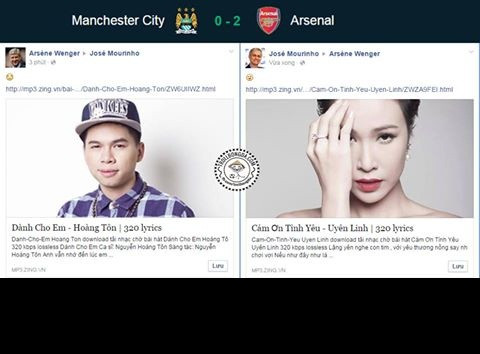 Do Arsenal đã giúp cho Chelsea gia tăng khoảng cách với Man City trên bảng xếp hạng nên 2 vị HLV của 2 CLB đã dành cho nhau lời yêu thương qua những bản nhạc.