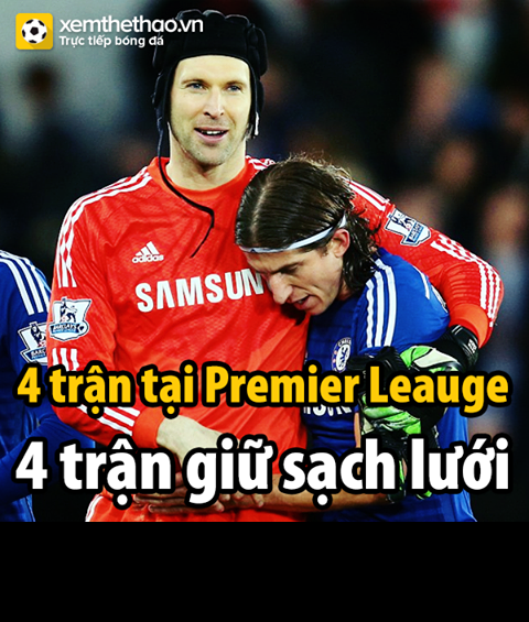 Trong 4 trận đấu được bắt thay Courtois thì Cech giữ sạch lưới cả 4 trận. Anh vẫn giữ được phong độ dù không mấy khi được bắt chính.