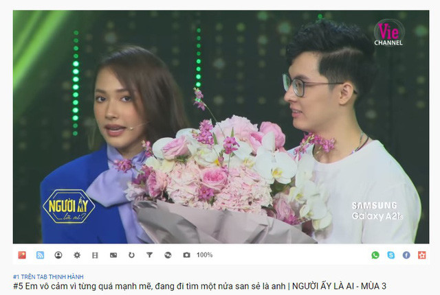 Noway và Cara Phương lại đón nhận thêm một tin vui nữa, khi tập phát sóng Người ấy là ai mùa 3 với sự góp mặt của cặp đôi này đã lọt Top 1 Thịnh hành (Trending) trên Youtube, với hơn 5,5 triệu lượt xem chỉ sau 2 ngày lên sóng.