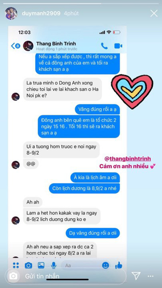 Trịnh Thăng Bình, Đàm Vĩnh Hưng sẽ có mặt trong đám cưới của Duy Mnahj - Quỳnh Anh vào ngày 9/2 tới.