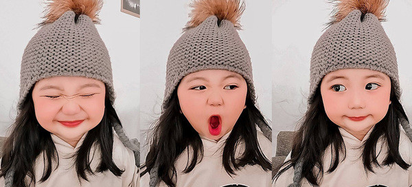 Tên cô bé là Avril, là con lai Hoa - Việt, hiện đang sống ở Johor Bahru, Malaysia cùng với bố mẹ. Với khuôn mặt bụ bẫm, đáng yêu và đôi mắt to tròn, cô bé hiện đang khiến dân mạng "tan chảy".