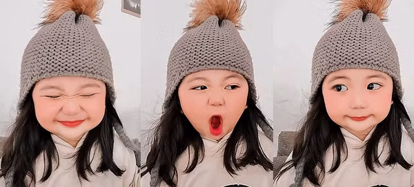 Tên cô bé là Avril, là con lai Hoa - Việt, hiện đang sống ở Johor Bahru, Malaysia cùng với bố mẹ. Với khuôn mặt bụ bẫm, đáng yêu và đôi mắt to tròn, cô bé hiện đang khiến dân mạng "tan chảy".