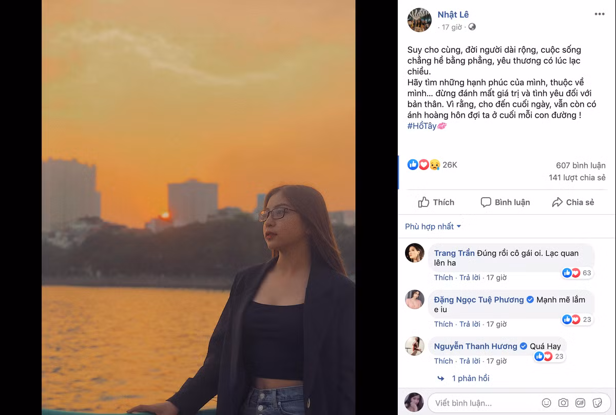 Trong lúc người yêu cũ dính tin đồn hẹn hò với hot girl, Nhật Lê bất ngờ có chia sẻ lạ trên trang cá nhân khiến người hâm mộ liên tưởng tới việc cô đang ám chỉ Quang Hải.