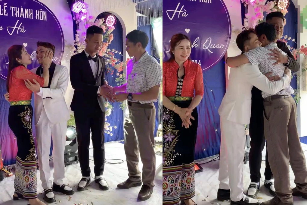 Khó khăn lớn nhất của anh Hà là làm thế nào để bố mẹ, gia đình chấp nhận. "Lúc đầu, bố mẹ cũng sốc, buồn khi biết tôi yêu nam giới. Tôi không giấu giếm điều đó mà thoải mái bộc lộ để bố mẹ quen dần."- Anh hà chia sẻ. Trong lễ cưới, bố mẹ anh Hà không giấu nổi sự xúc động trong ngày trọng đại của con trai.