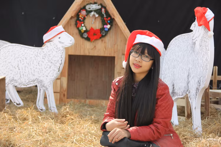 Các trung tâm thương mại hay các nhà thờ quanh Hà Nội là địa điểm được các bạn trẻ chọn làm nơi để chụp ảnh.