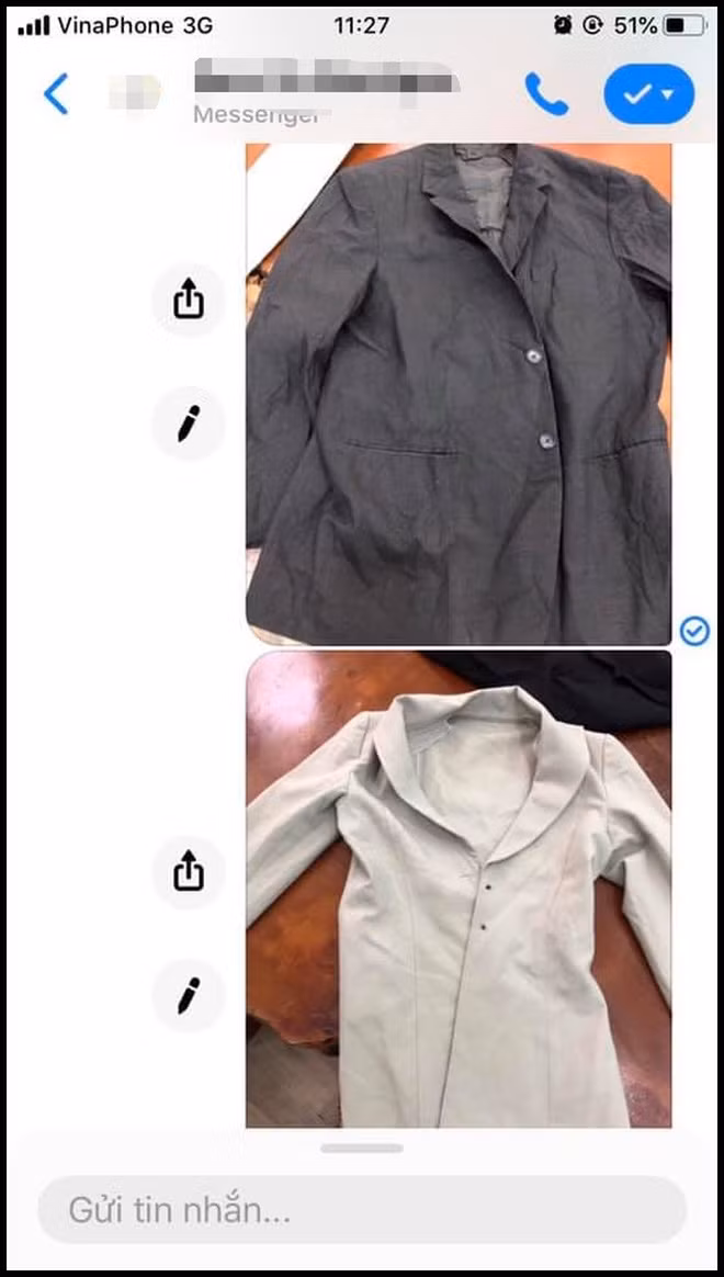 Thay vì 3 bộ đồ, cô gái được shop bán hàng online gửi cho một mớ quần áo cũ rích, nhàu như rẻ lau. Khi phản hồi lại, chủ shop không những không xin lỗi mà thẳng tay block như là làm việc hay quá quen rồi. Khi cô nàng tiếp tục gọi điện phản ánh thì nhận được câu trả lời "block tiếp nè".