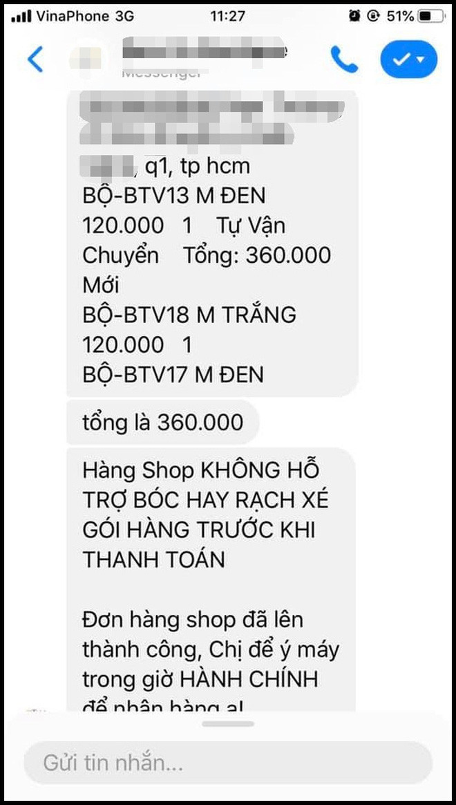 Tai nạn khi mua sắm online thì quá là bình thường bởi có lẽ ai cũng từng là nạn nhân của việc "treo đầu dê, bán thịt chó" trên mạng. Mới đây, lại một cô gái đáng thương bức xúc lên mạng tố shop thời trang làm ăn chộp giật, lừa đảo khách hàng.