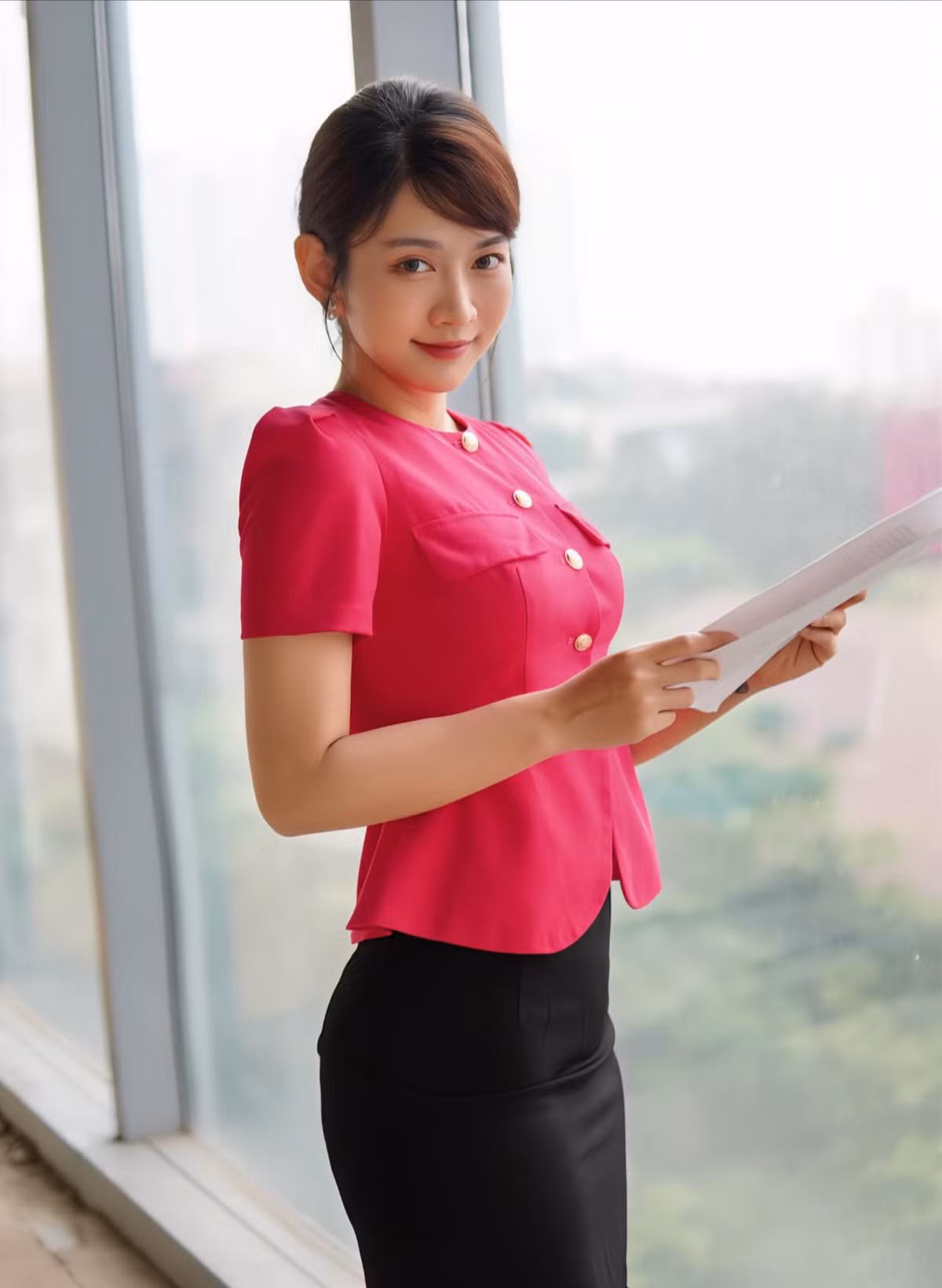 Cô nàng hiện là Mc, biên tập viên cho một số chương trình trên đài VTV, VTC.