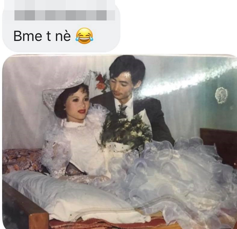 Đi kèm những bức ảnh cưới, nhiều người chia sẻ thêm câu chuyện thú vị của bố mẹ.