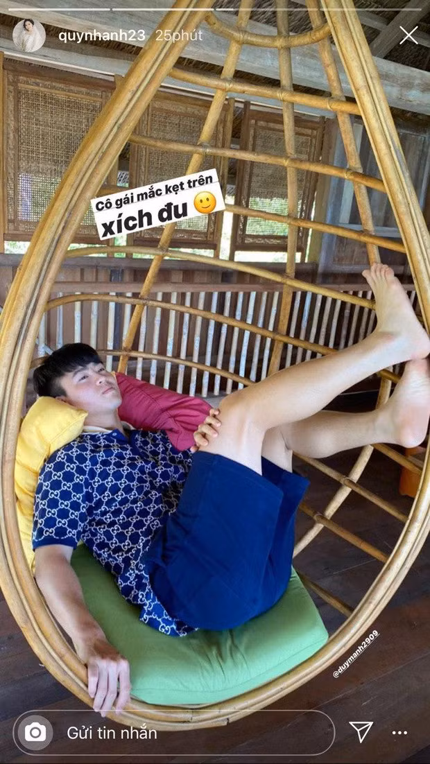 Quỳnh Anh liên tục "dìm hàng" chồng.