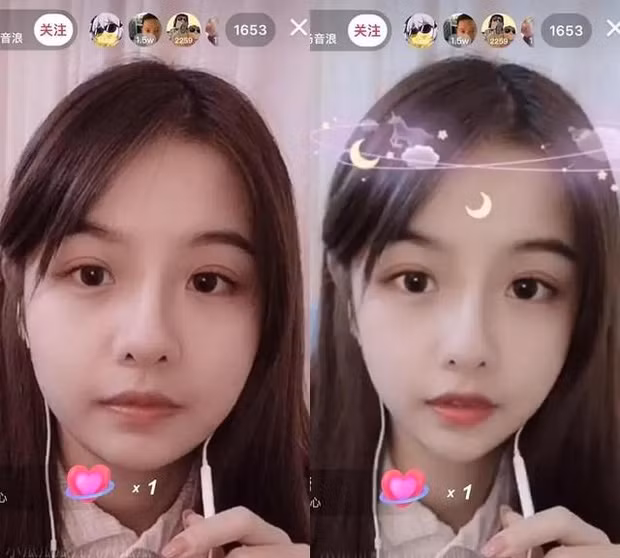 Thế nhưng, không lâu sau đó trong một lần giao lưu với fan, Tiểu Trảo Kỳ trượt tay tắt mất filter làm đẹp. Kết quả là gương mặt nhỏ nhắn, thon gọn cùng nhiều điểm thu hút trên gương mặt bỗng nhiên biến mất, thay vào đó là khuôn mặt phình ra bầu bĩnh khác lạ.