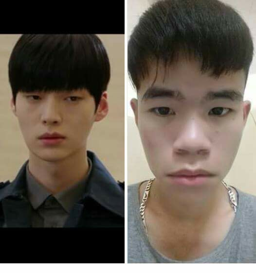 Khuôn mặt buồn bã của anh chàng khi nhận về bộ tóc "úp bô" lởm chởm. - Ảnh: Nguyễn Minh Hiếu