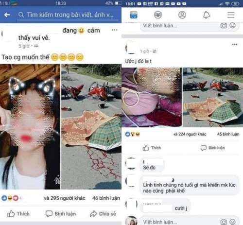 Ngoài ra, việc đăng ảnh tai nạn để thu hút sự chú ý là hành động thiếu nhân đạo, cần bị dẹp bỏ.