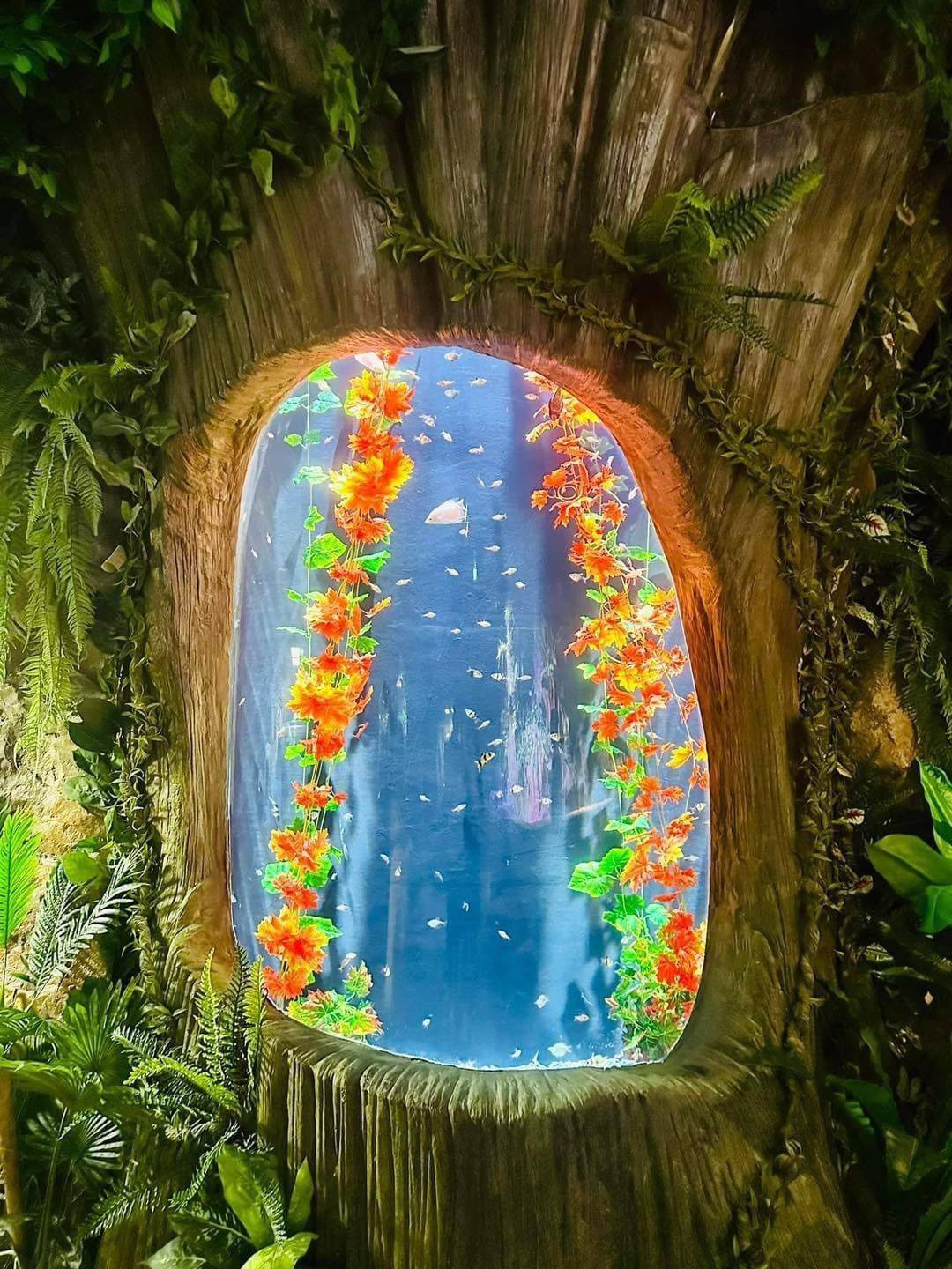 Điểm nhấn của thuỷ cung Lotte chính là cung đường dài 650m xuyên qua các khu vực khác nhau theo 4 chủ đề: Làng quê yên bình, Dạo bước trên biển, Thám hiểm biển xanh, Quảng trường đại dương.