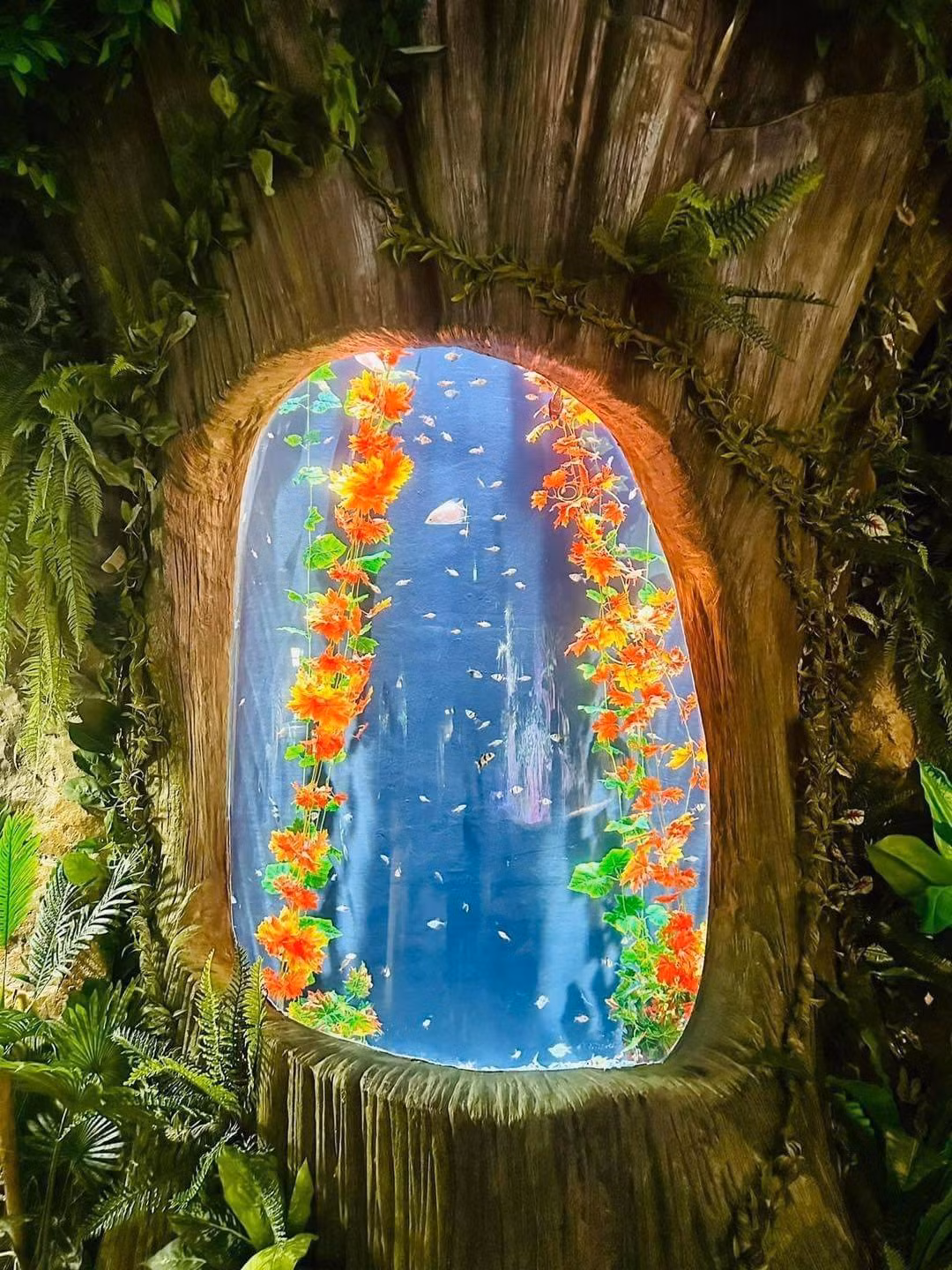 Điểm nhấn của thuỷ cung Lotte chính là cung đường dài 650m xuyên qua các khu vực khác nhau theo 4 chủ đề: Làng quê yên bình, Dạo bước trên biển, Thám hiểm biển xanh, Quảng trường đại dương.