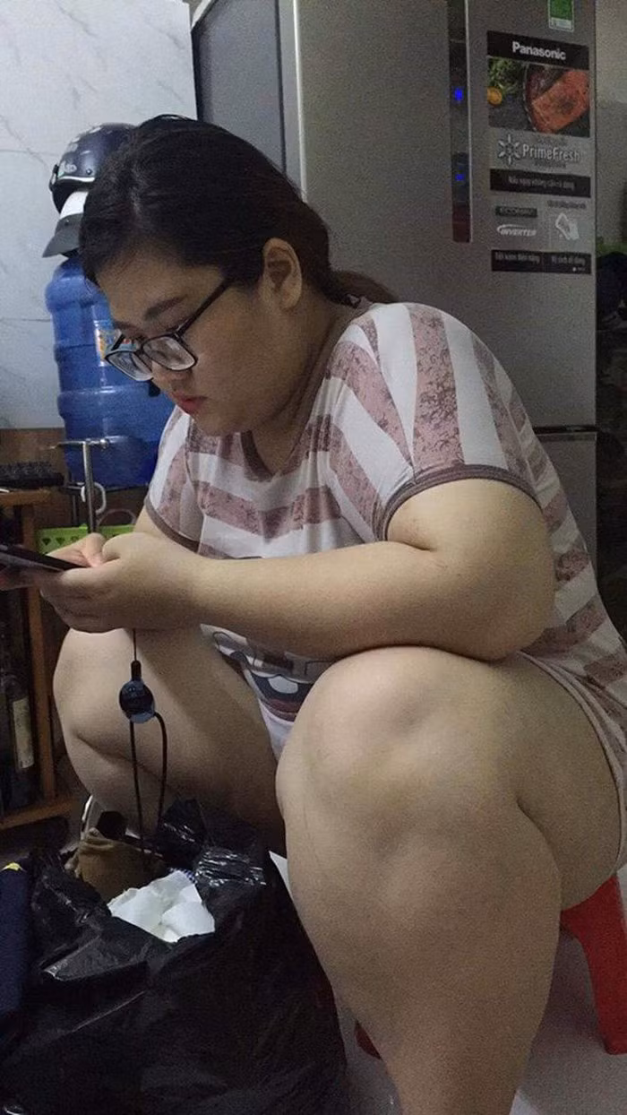 Dù đã vài lần cố gắng giảm cân nhưng Hải Vân không thành công bởi sự cám dỗ của những món ăn ngon.