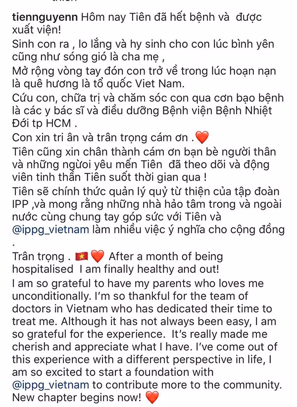 Tien Nguyen khoi benh COVID-19... chinh thuc la “ba Chu” Quy tu thien tap doan IPP