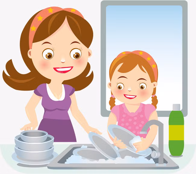 Tết đến, đồ ăn nhiều, khách qua nhà chúc tết rồi ăn cơm cũng nhiều nên số bát đĩa thường gấp đôi, gấp ba bình thường. Đây chính là nỗi khổ mà hội chị em chỉ biết than trời.