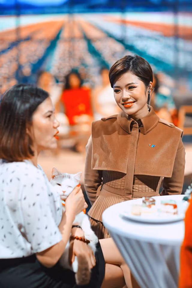 BTV, MC Thái Trang - gương mặt dẫn quen thuộc của chương trình Cất cánh trên kênh VTV3.