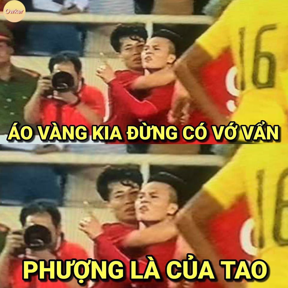 Bức ảnh thể hiện tinh thần quan tâm, bảo vệ đồng đội của các cầu thủ đội tuyển Việt Nam. Ảnh: Fandom Owker.