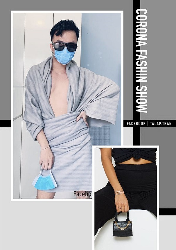 Chỉ với mảnh chăn, chàng trai "mặn hơn muối biển" đã biến tấu ra hàng loạt thời trang cực kỳ sành điệu, không kém gì bộ sưu tập của các nhà thiết kế lừng danh.