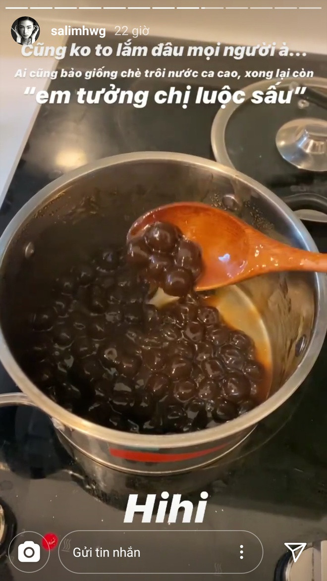 Thế nhưng những người xung quanh lại khiến hot girl "đắng mề" khi nhận xét là giống chè trôi nước ca cao, luộc sấu.