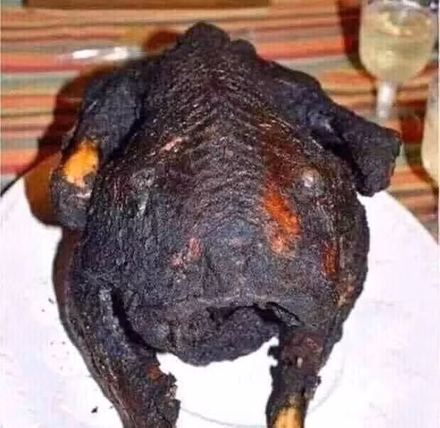 Vịt sấy giòn vị than...