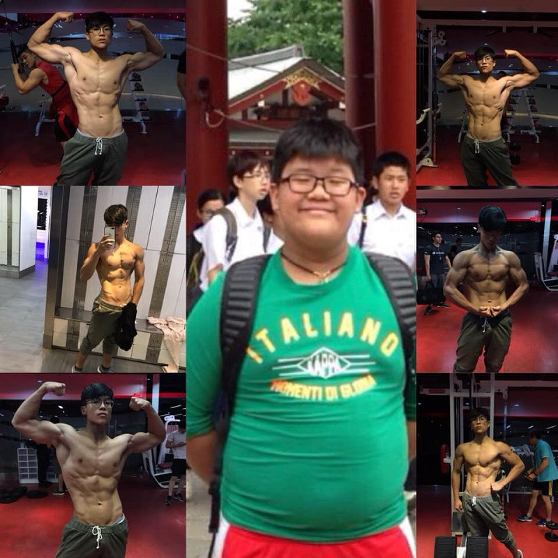 Nếu so sánh những bức hình quá khứ và hiện tại của Quốc Vinh, chẳng ai tin nổi đây là một người bởi quá khác nhau. Cậu bé gần 100kg năm nào đã lột xác xuất sắc trở thành người sở hữu thân hình ai cũng ao ước. Vinh cũng thừa nhận hiện tại câu là một dân nghiện gym.