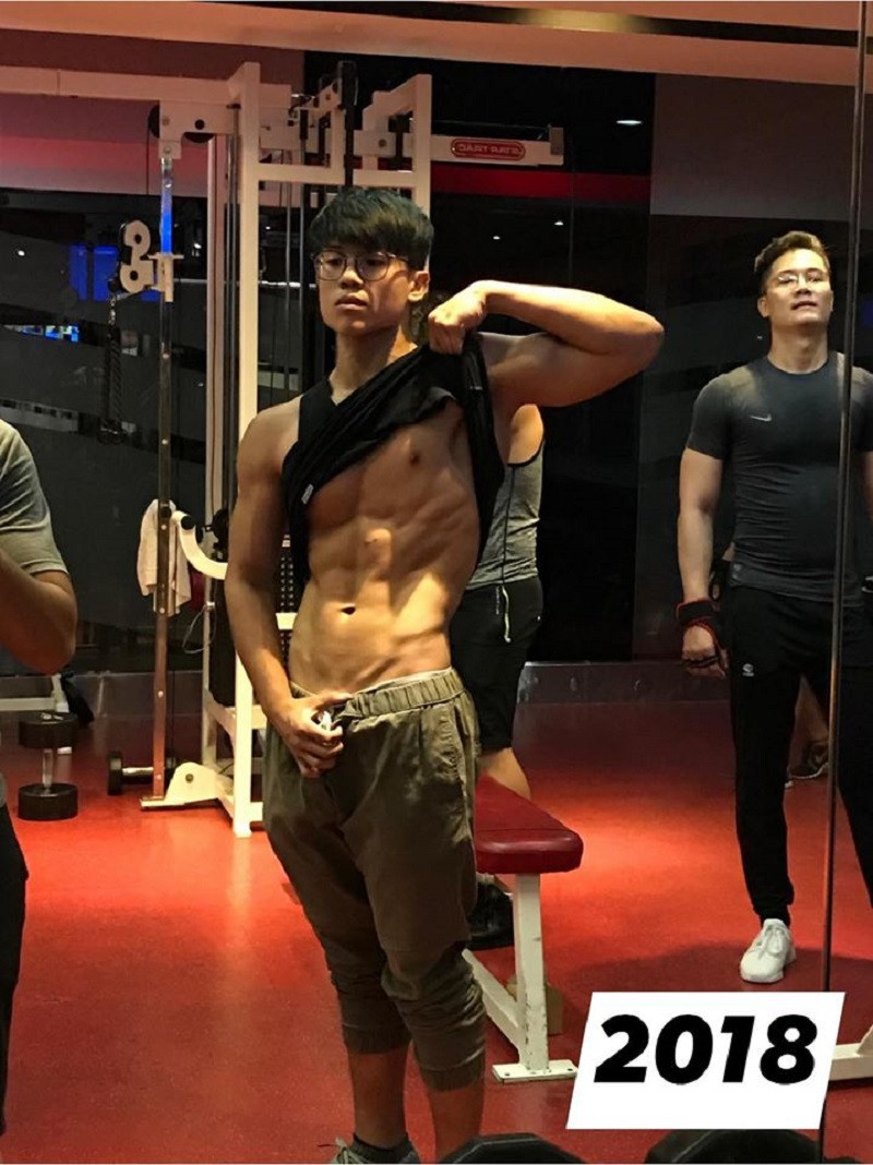 Nhận thấy việc nhịn ăn có hại, Quốc Vinh bắt đầu tìm đến với gym. Do thân hình quá khổ nên trong vòng 1-2 năm đầu, cơ thể không có quá nhiều sự khác biệt. Cho đến năm 2017, chàng trai mới thật sự cảm nhận được việc cơ thể đang ốm đi, các cơ thì săn lại.