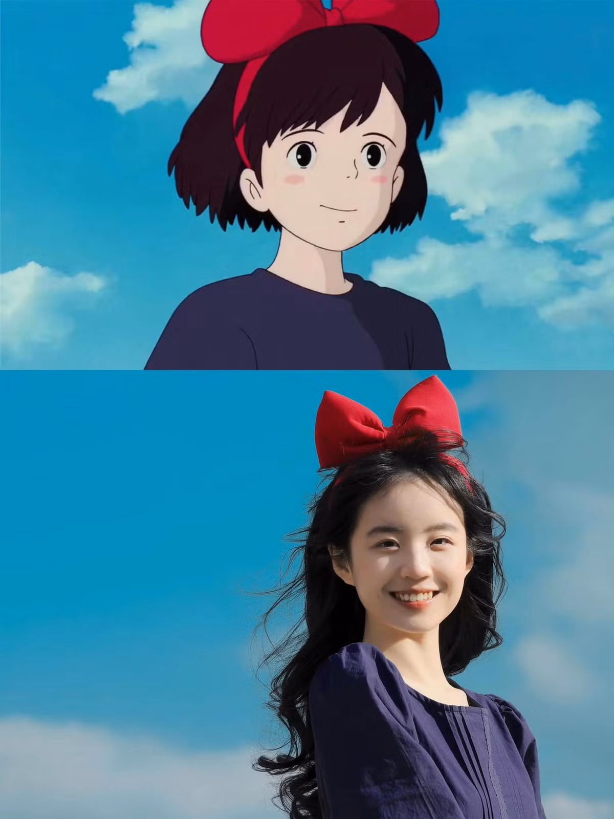 Gương mặt trong sáng, dễ thương của phiên bản thực khiến nhiều người nghĩ rằng bức ảnh được tạo nên từ AI. Thế nhưng đây hoàn toàn là ảnh chụp người mẫu thật sự.